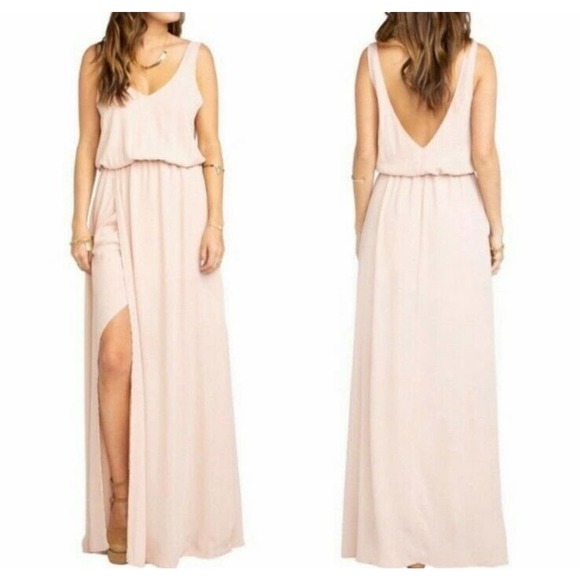 Show Me Your MuMu Dresses & Skirts - Show Me Your Mumu Kendall Maxi V-Back Dress Pink